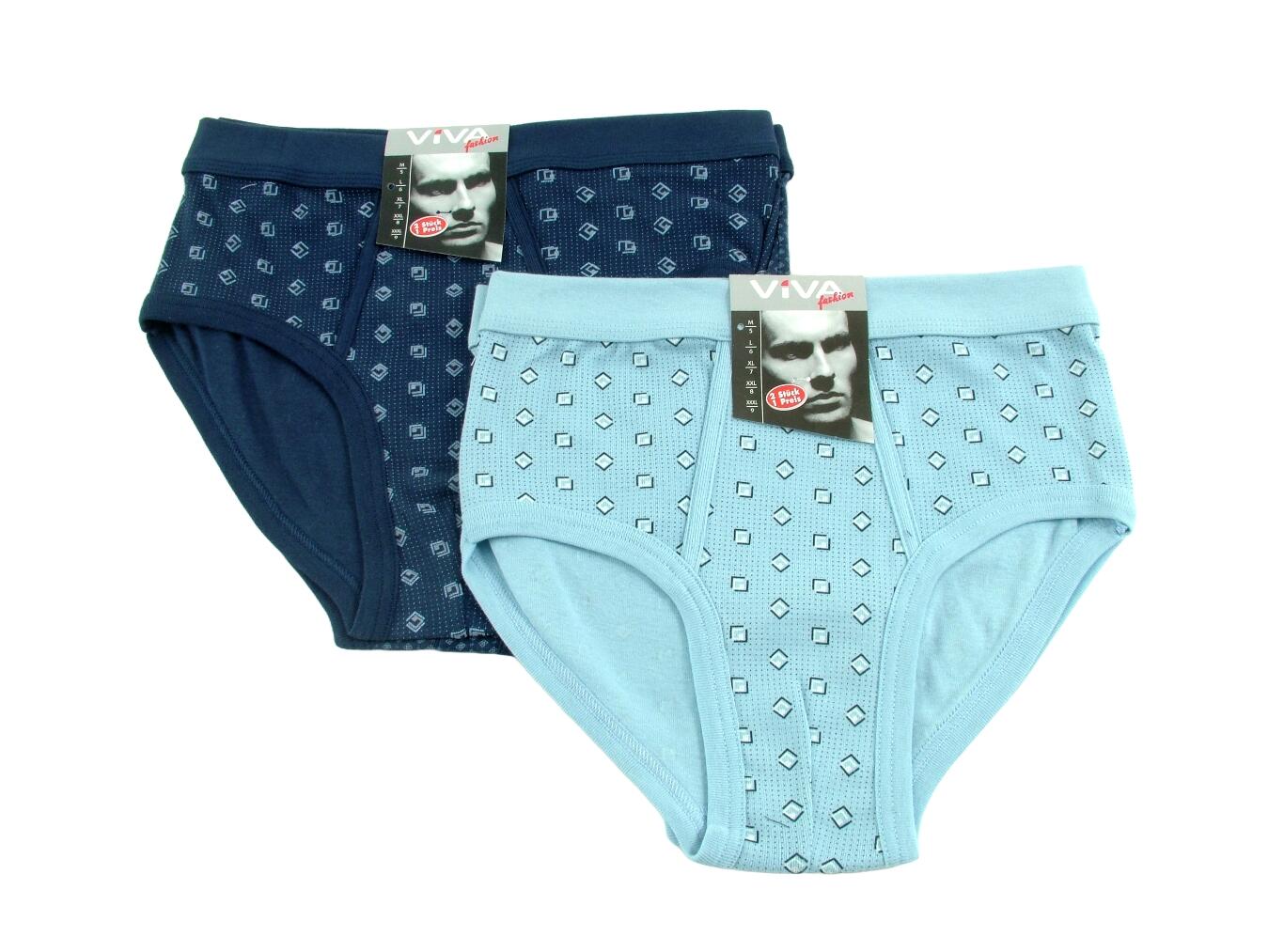 He Slip 2er 5 - 9 100 % gek Baumwolle VE 48