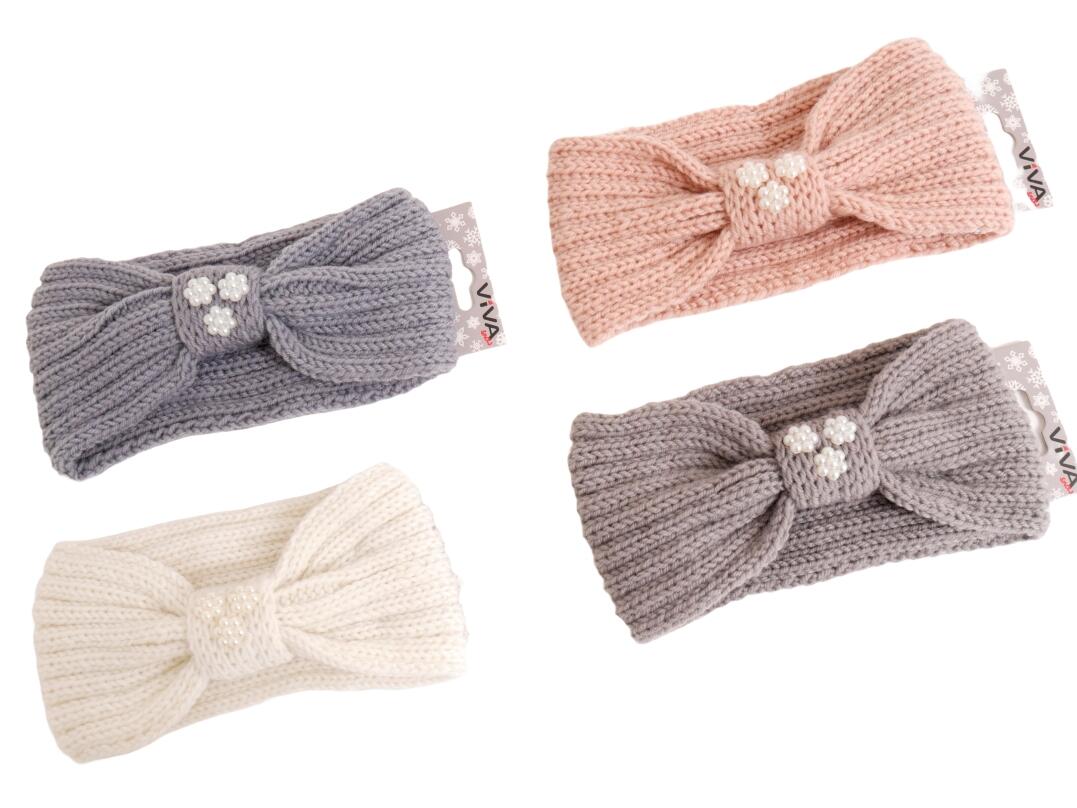 Da Stirnband Strick "Schleife" VE 40