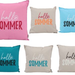 Dekokissen OUTDOOR "Hallo Sommer" 45 x 45 cm VE12
