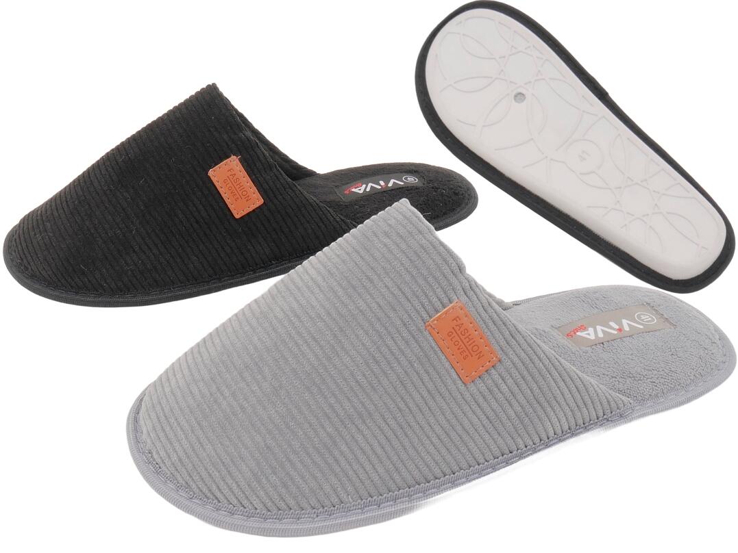 He Hausschuh Cord 41 - 46 VE 12