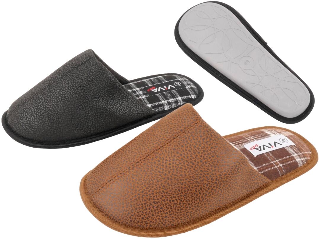 He Hausschuh Lederoptik 41 - 46 VE 12