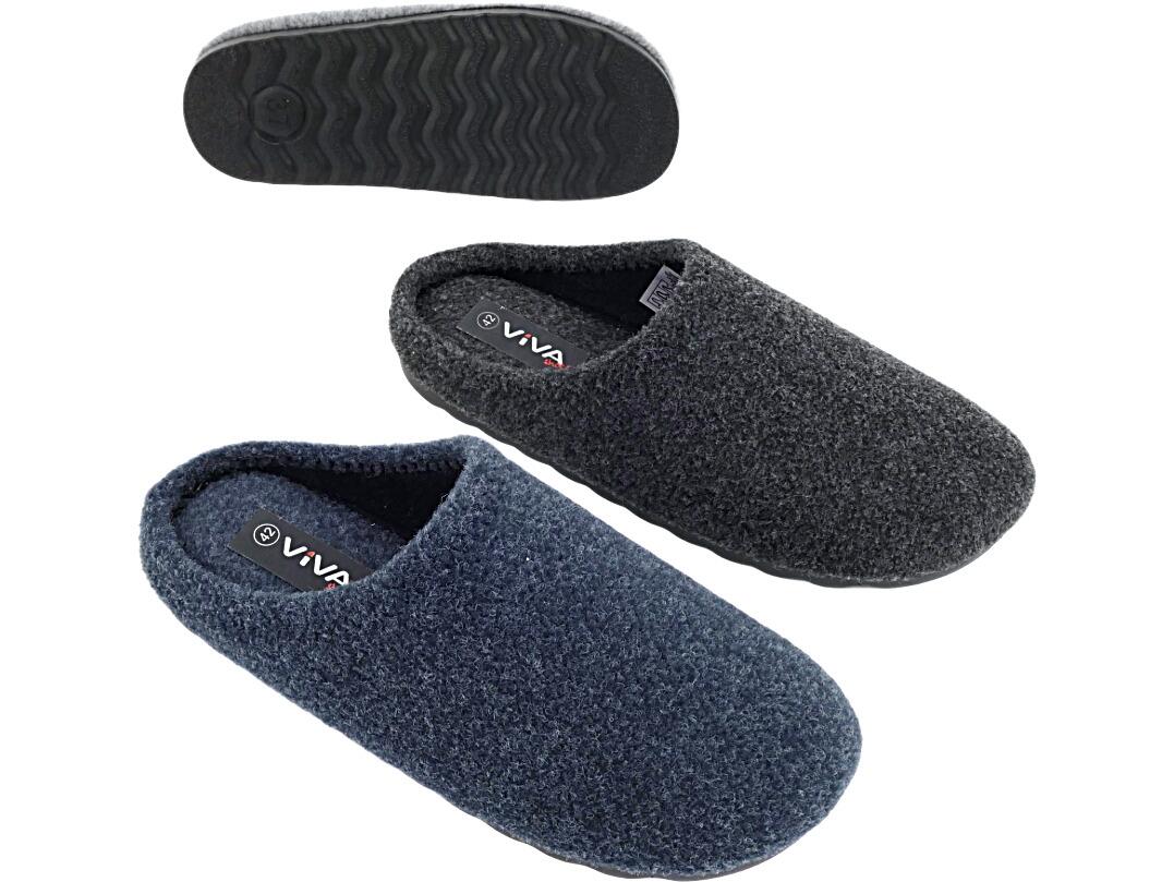 He Hauspantolette Filz 41 - 46 VE 12