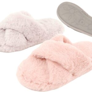 Damen Plüsch Pantoletten 36/37 - 40/41 VE 10