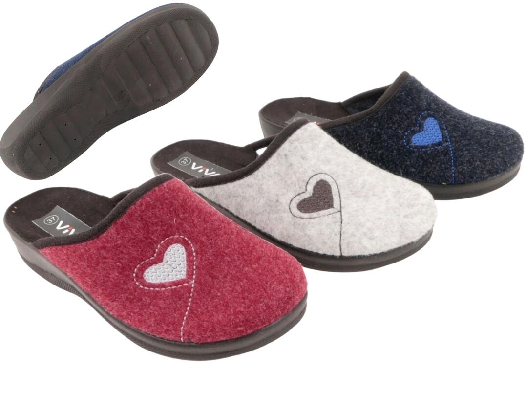 Da Hauspantolette Filz 36 - 41 VE 18