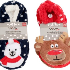 Kd Weihnachts-Hausballerinas 27/30 - 31/34 VE 8