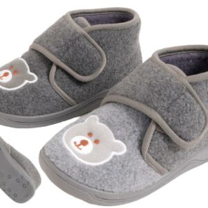 Kd Hausschuh mit Bärengesicht 28-32 VE 12