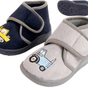 Kd Hausschuh mit Bagger und Trecker 22 - 27 VE 12