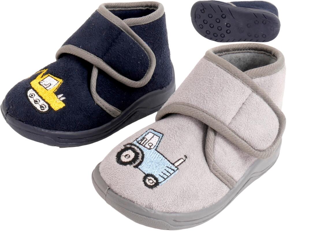 Kd Hausschuh mit Bagger und Trecker 22 - 27 VE 12