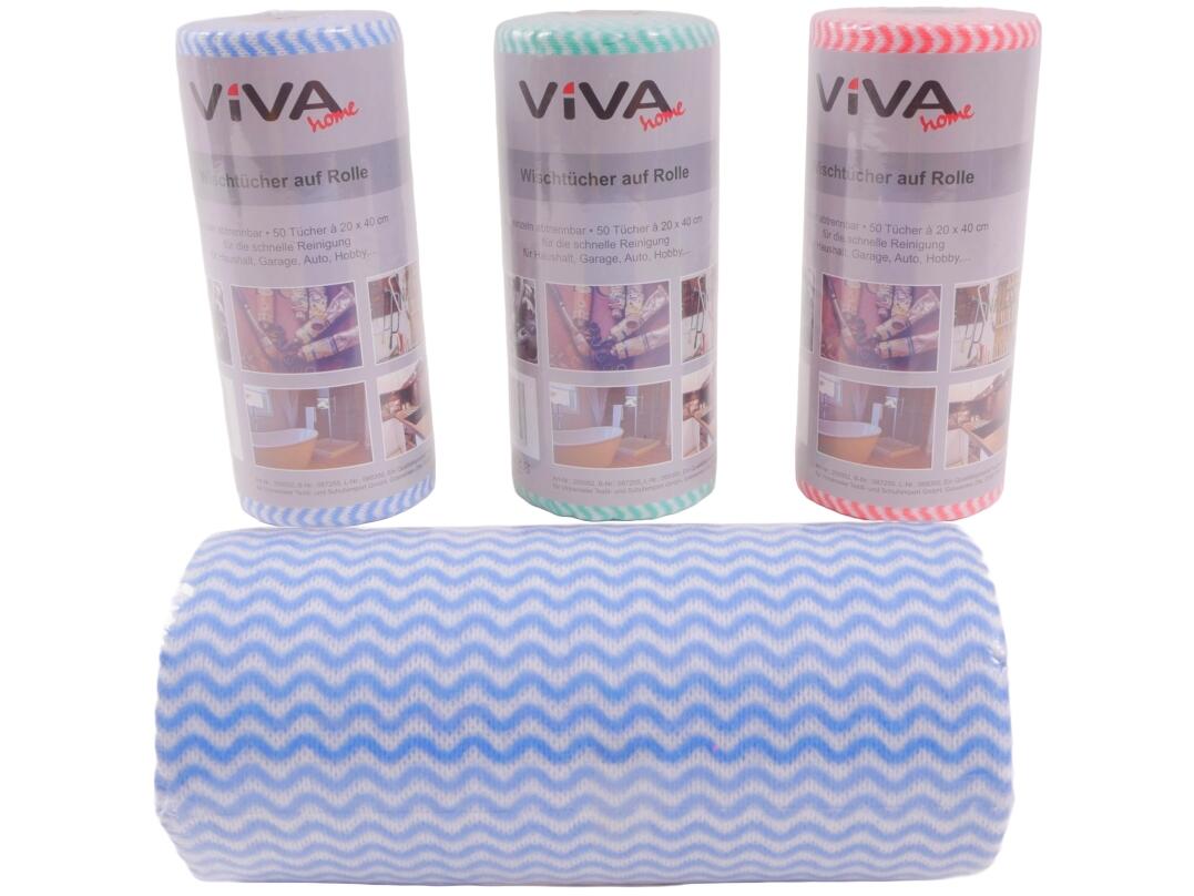 Wischtücher 50 Stück 20 x 40 cm auf Rolle VE 48