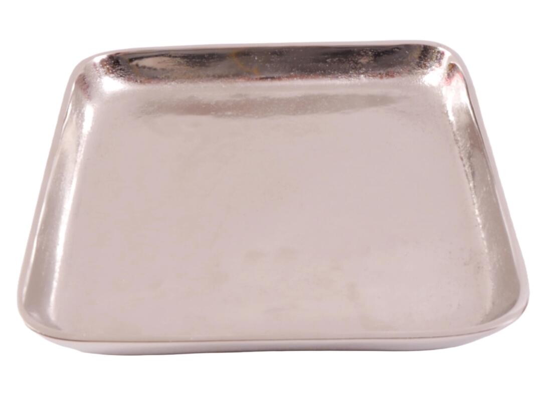 Dekoteller Aluminium 25 x 25 cm VE 8
