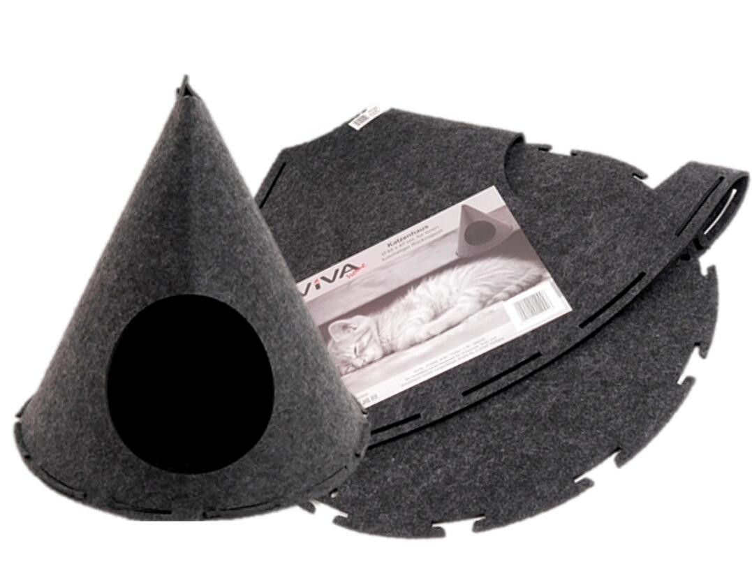 Katzenhaus aus Filz ca. Ø 49 x 47 cm VE 6