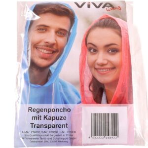 Regenponcho mit Kapuze VE 72