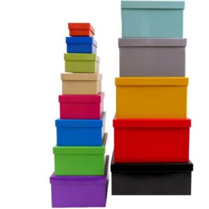 Geschenkbox 13er UNI bunt gemixt VE 4