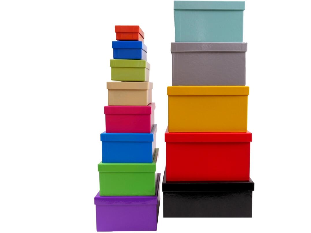 Geschenkbox 13er UNI bunt gemixt VE 4