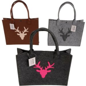 Einkaufstasche Filz ca. 35 x 10 x 28 cm VE 24