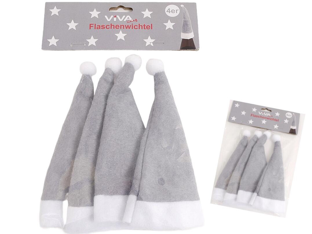 Flaschenwichtel aus Filz 4er VE 24