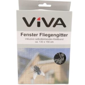 Fliegengitter schwarz für Fenster 130x150 cm VE 48