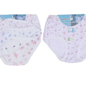 Da Slip Feinripp 4er Pack mit Blumendruck VE 25