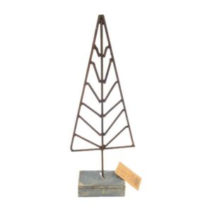 Tannenbaum Eisen mit Holzsockel VE 36/6