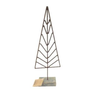 Tannenbaum Eisen mit Holzsockel VE 24/6