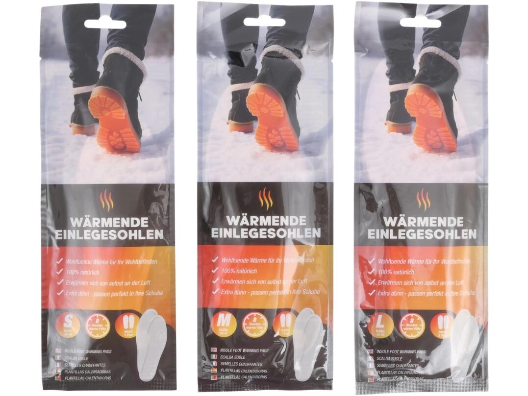 Einlegesohle, Fußsohlenwärmer VE 72