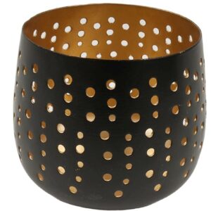 Windlicht Punkte 7,5 x 6 cm VE 48
