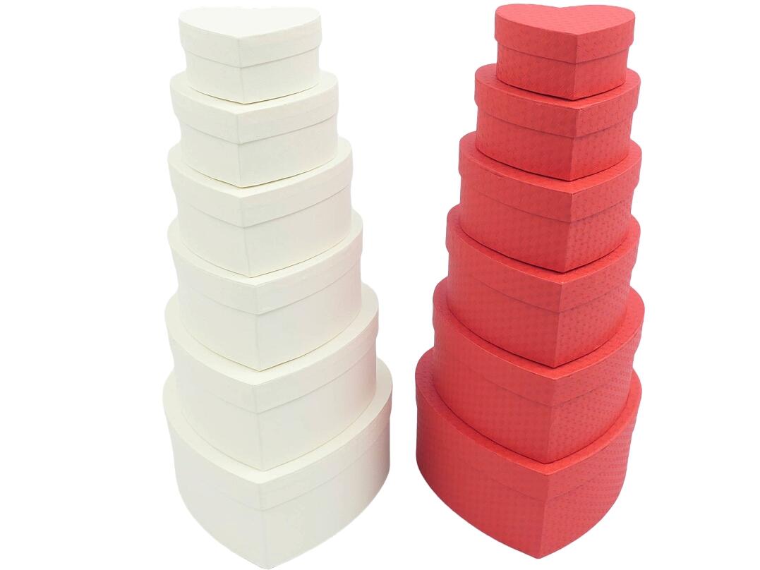 Geschenkbox Herzen 6er Set VE 12