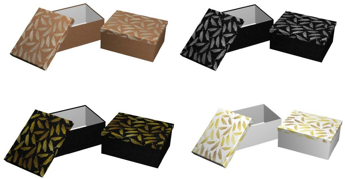 Geschenkbox "Federn" 13er VE 4