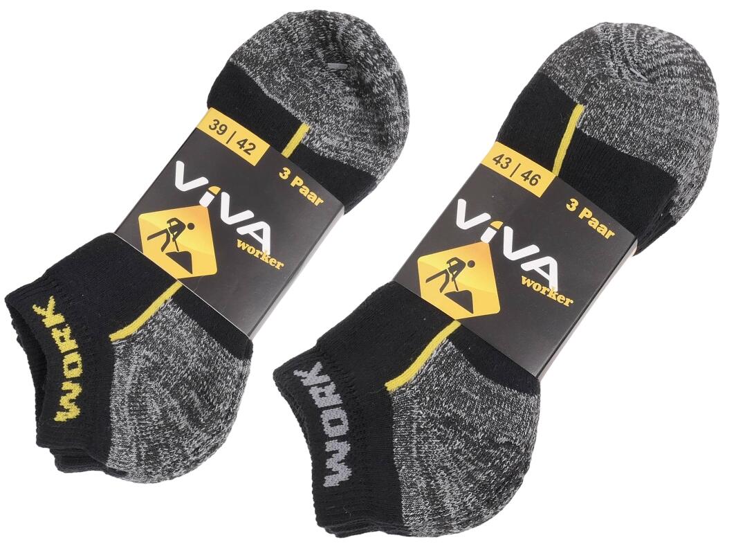 He Socke,Kurzform, Worker 3er 39/42 - 43/46 VE 40