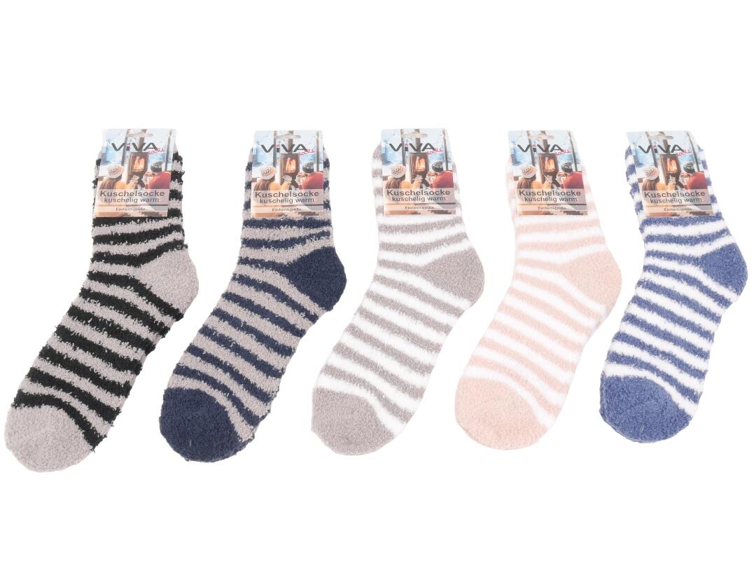 Da Kuschelsocke Ringel Einheitsgröße VE 120