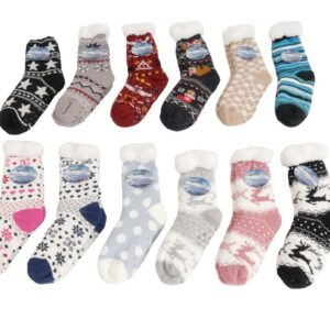 Hüttensocke mit Fell und ABS VE 48/24