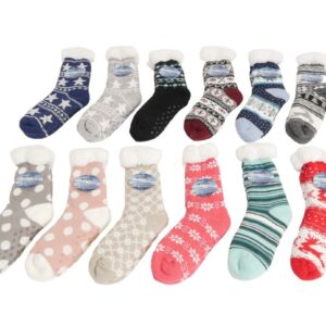 Hüttensocke mit Fell und ABS VE 48/24