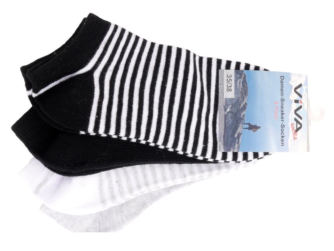 Da Sneaker Socken 4er 35/38 - 39/42 VE 40
