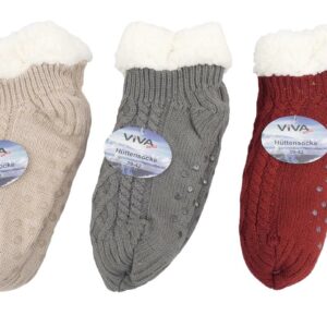 Hüttensocke kurz mit Fell 35/38 - 43/46 VE 48