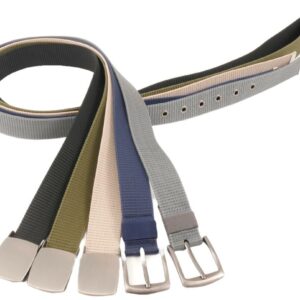 He Canvas Gürtel mit 2 untersch Schnallen, VE 24