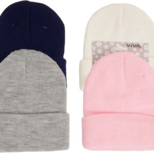 Kd Strickmütze uni mit Umschlag VE 40