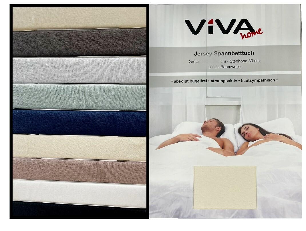 Jersey Spannbettlaken 180x200cm Steghöhe30cm VE12