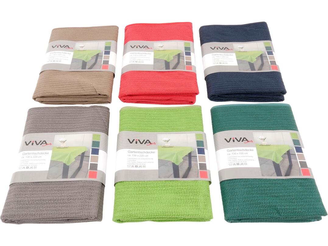 Gartentischdecke Weichschaum 130 x 220cm LFGB VE10