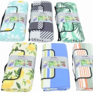 Picknick Decke 200 x 200 cm gemustert VE 12/6