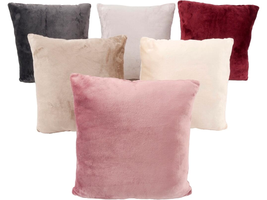 Dekokissen Flanell, uni, 45 x 45 cm, VE 12