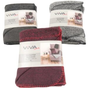 Wohndecke Strick+Fleece 150 x 200 cm VE 6