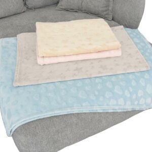 Wohndecke Flanell Herzen/Sterne 100 x 150 cm VE 12