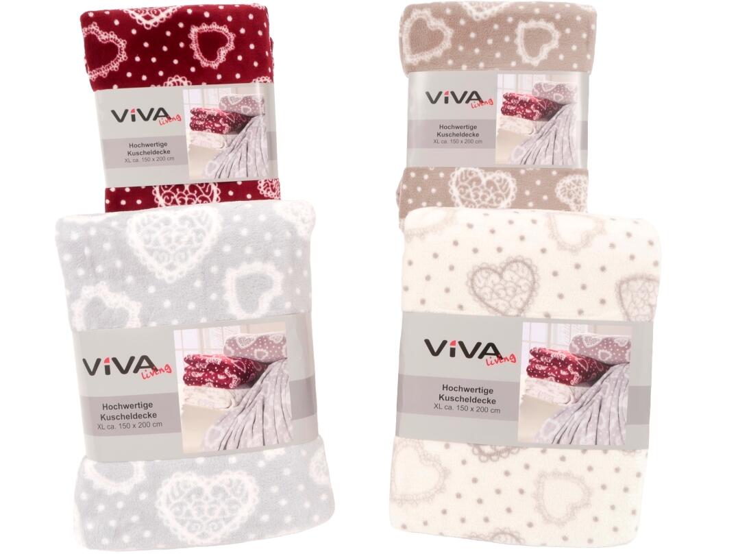 Microfaser Kuscheldecke 150 x 200 cm VE 12