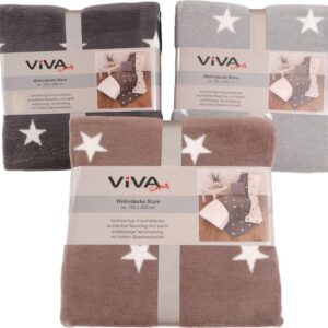 Wohndecke "Stars" mit Einfassband 150x200cm VE 10