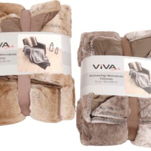 Wohndecke Fellimitat 150 x 200 cm VE 6