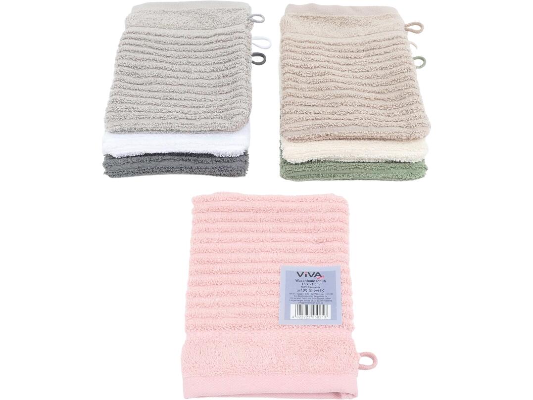 Waschhandschuh 16 x 21 cm 100% Baumw VE 288