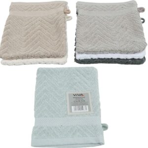 Waschhandschuh Jacquard 550 gsm 16 x 21 cm VE 72