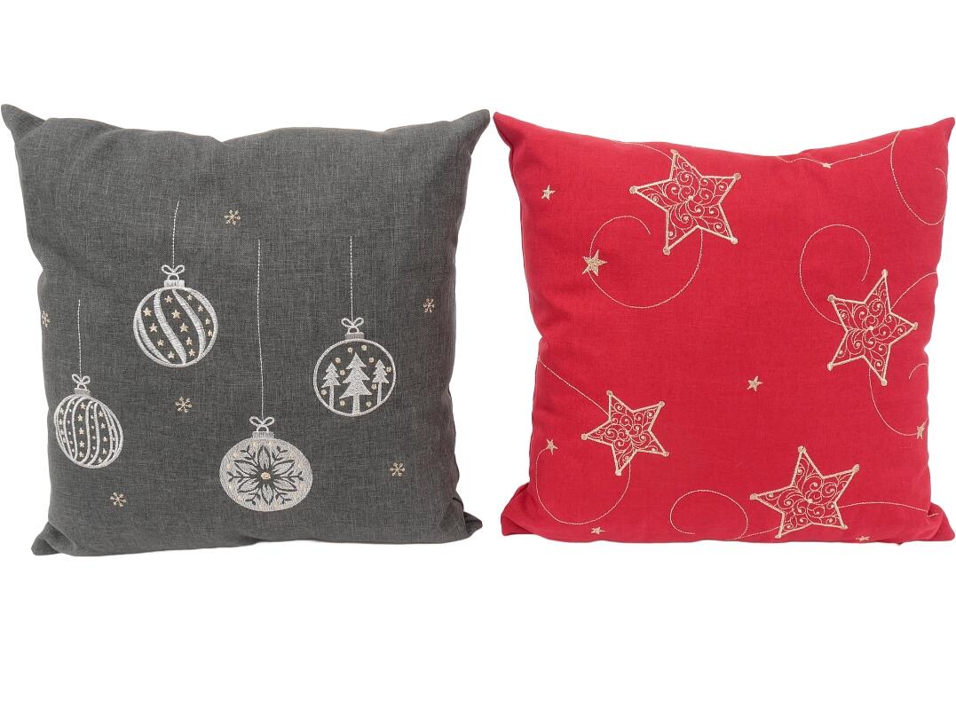 Dekokissen Weihnachten 45 x 45 cm Stickerei VE 12