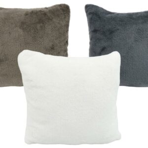 Dekokissen Teddyfleece uni 45 x 45 cm VE 12