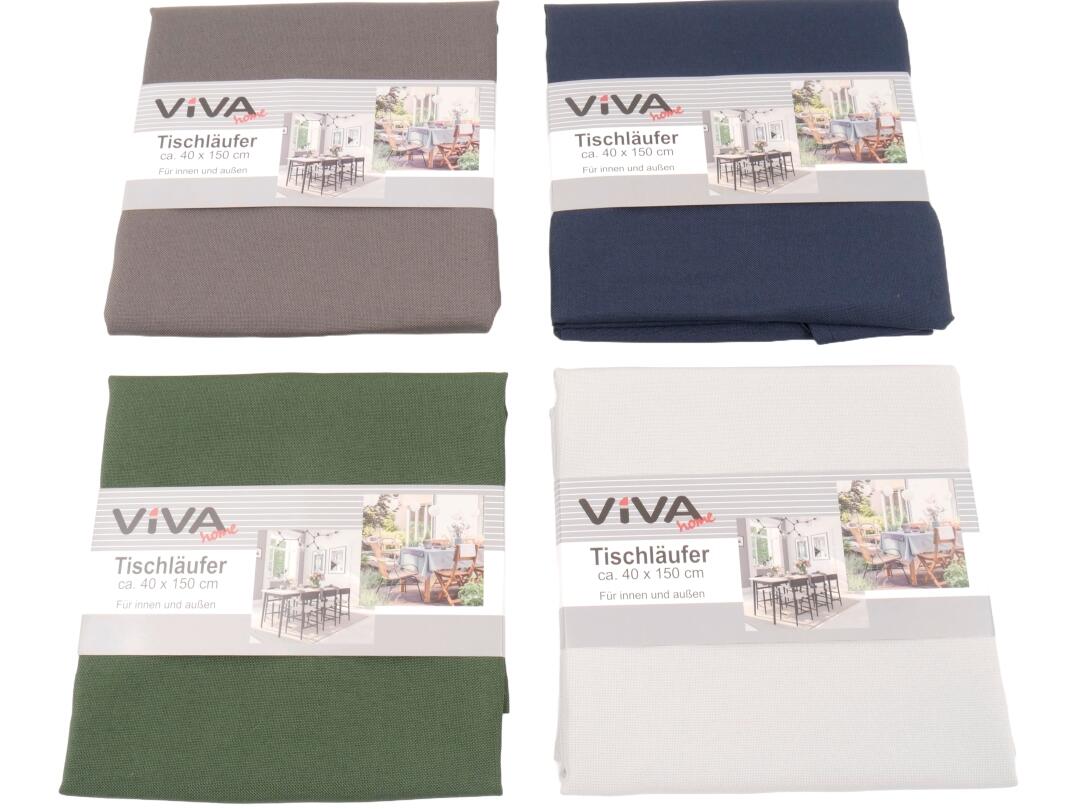 Tischläufer uni 40 x 150 cm VE 24